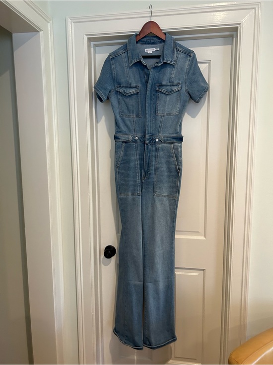 Good American Pants - Good American Light Blue Denim Shirt Jacket